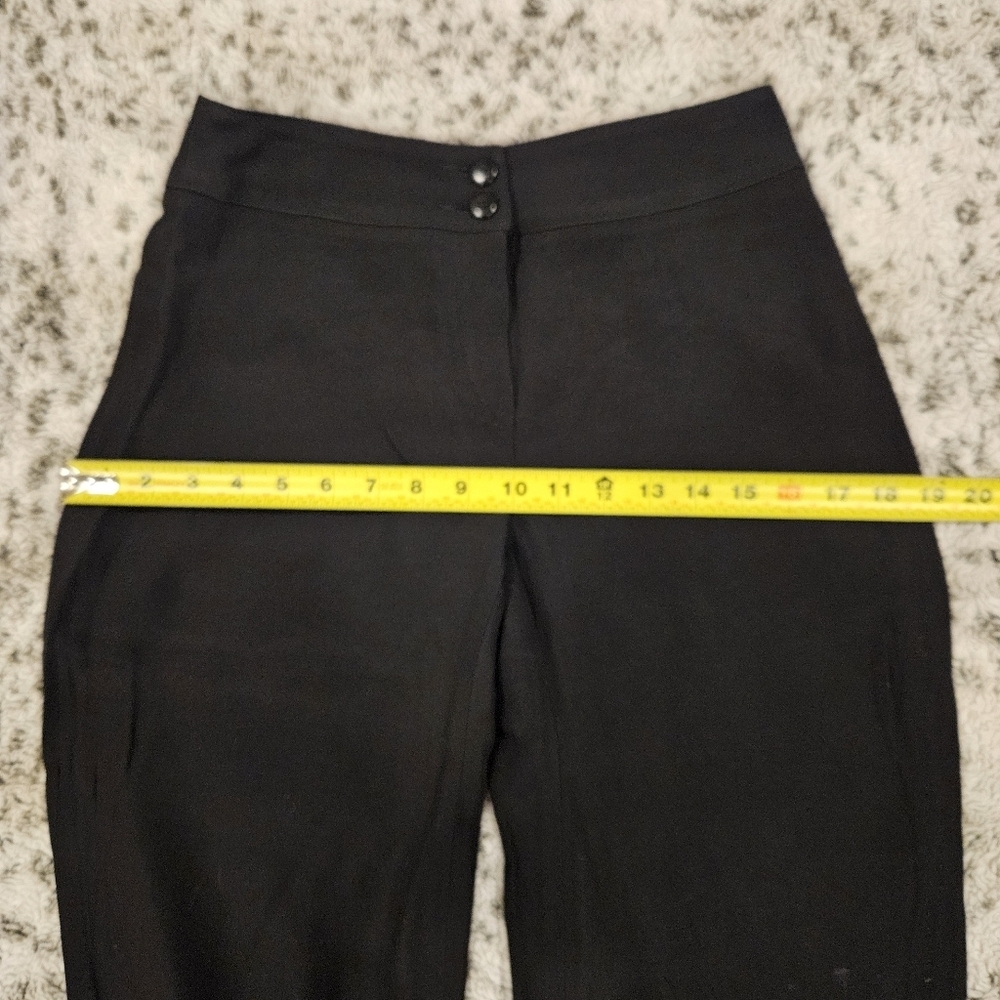 Armani Collezioni Antinea 100% Virgin Wool Black Trousers RN#103723 Sz 2 Vintage - Picture 7 of 11
